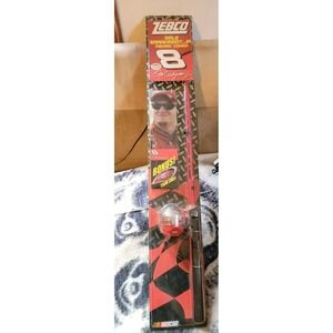 Dale Earnhardt Jr. Zebco Fishing‎ Combo Reel Pole Tackle Box NASCAR NIB 2004